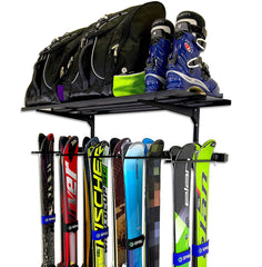 Ski Rack - Vertical 10 pairs + Shelf