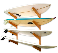 Surfboard Wall Rack - Wooden Quad by Spire