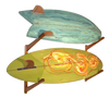 Surfboard Wall Rack - Wooden Double / Triple