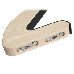 Surfboard Wall Rack - Curve Wooden Single Angle