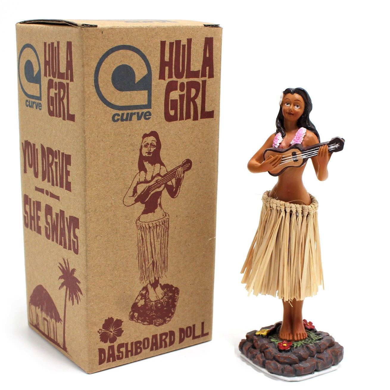 Hula Girl Dashboard Doll - Hawaii Dancing Dash Girl Australia