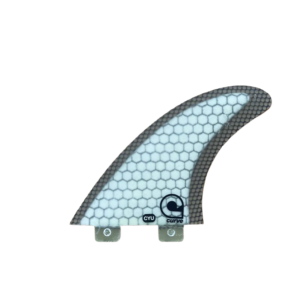 Surfboard-Fins YU - Dual Tab Thruster - CARBON MESH