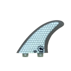 Surfboard-Fins YU - Dual Tab Thruster - CARBON MESH