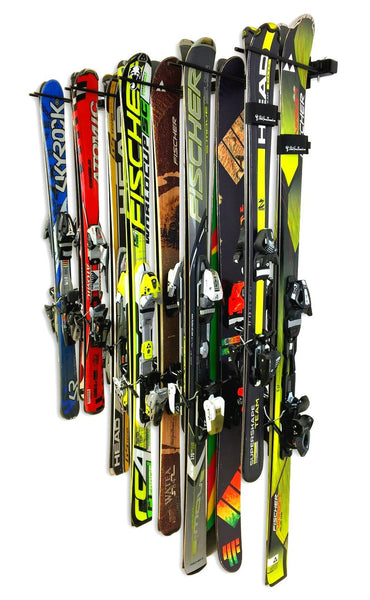 Ski Rack Australia Vertical Multi 10 12 Ski Snowboard Storage Wall Rack ...