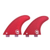 Surfboard Fins L Quad Dual Tab - HEXCORE