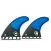 Surfboard Fins L Quad Single Tab - CARBON BASE