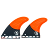 Surfboard Fins M Quad Single Tab - CARBON BASE