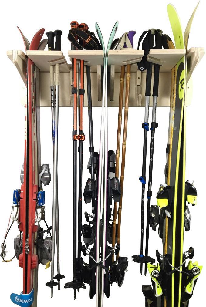 Snowboard Rack Australia Vertical 5 Snowboard Storage Wall Rack | Curve ...