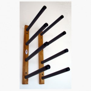 Surfboard Wall Rack - Quad Wooden Deluxe