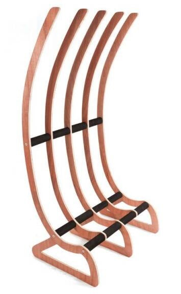Surfboard Rack Vertical Freestanding Quad Wooden Surfboard Stand