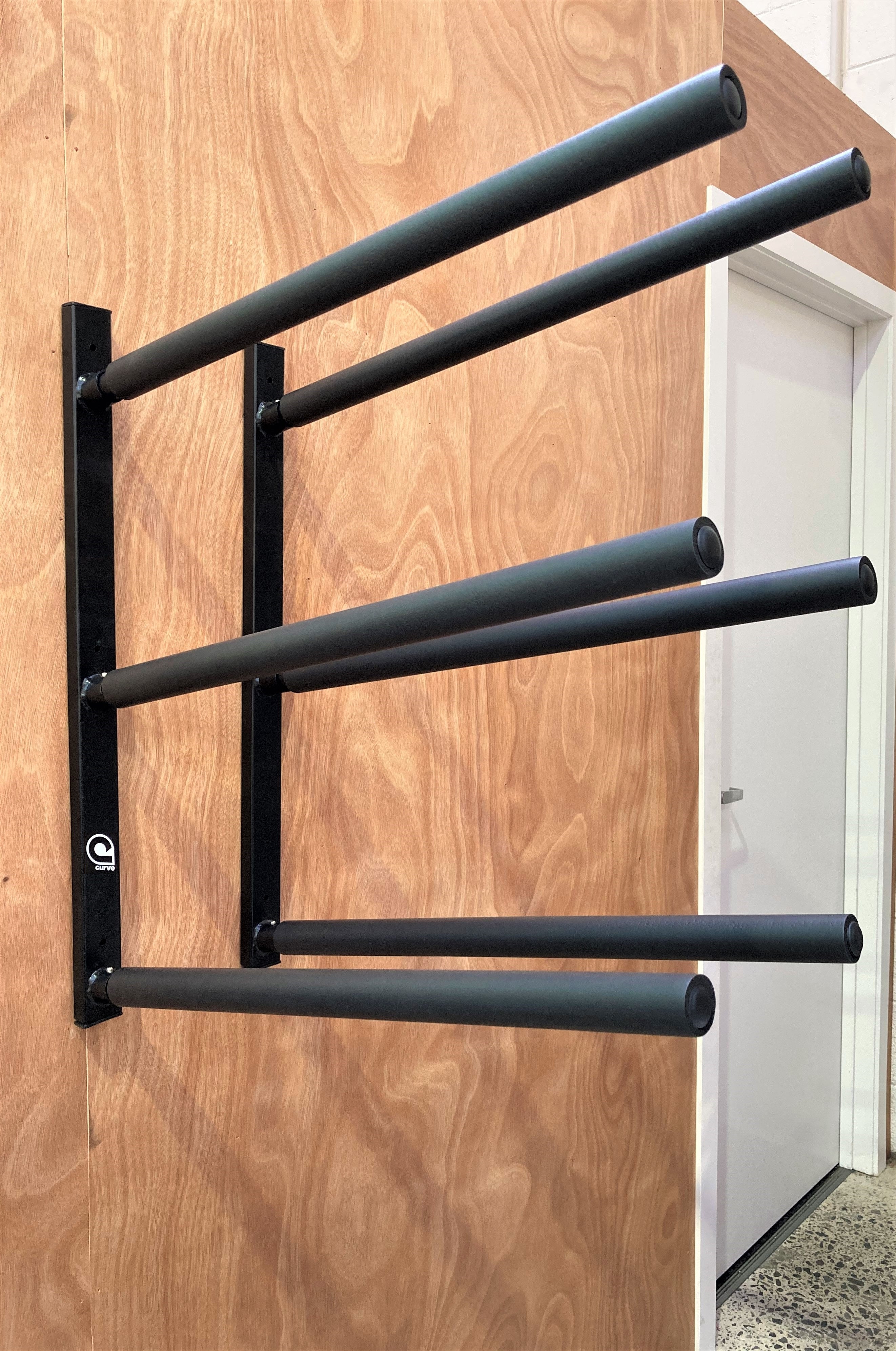 SUP Wall Rack 3 SUP boards Australia Triple SUP Steel Rack by Curve ...