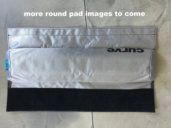 Roof Rack Pads ROUND 'NO-FADE' SILVER  Single 43cm or Double 72cm