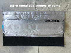 Roof Rack Pads ROUND 'NO-FADE' SILVER  Single 43cm or Double 72cm