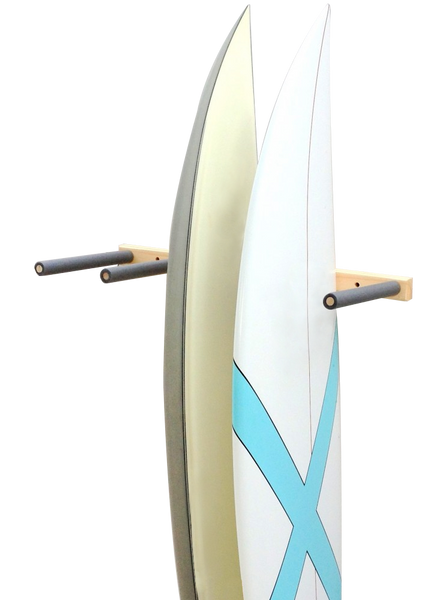 Surfboard Wall Rack VERTICAL - Wooden Quad by Pro Racks