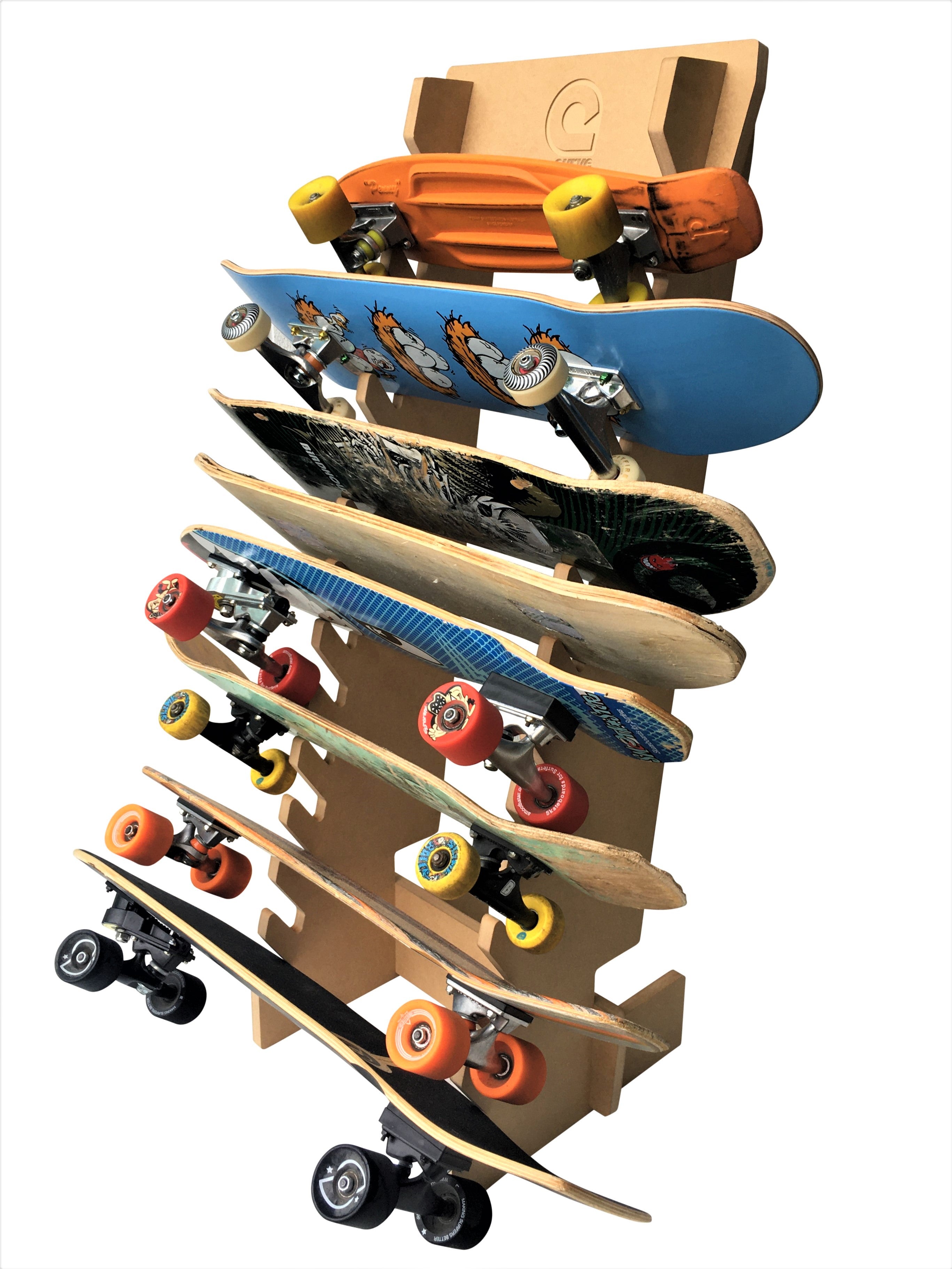 Skate Rack Floor Skateboard Rack Floor Standing Skateboard Longboard Rack Australia ...