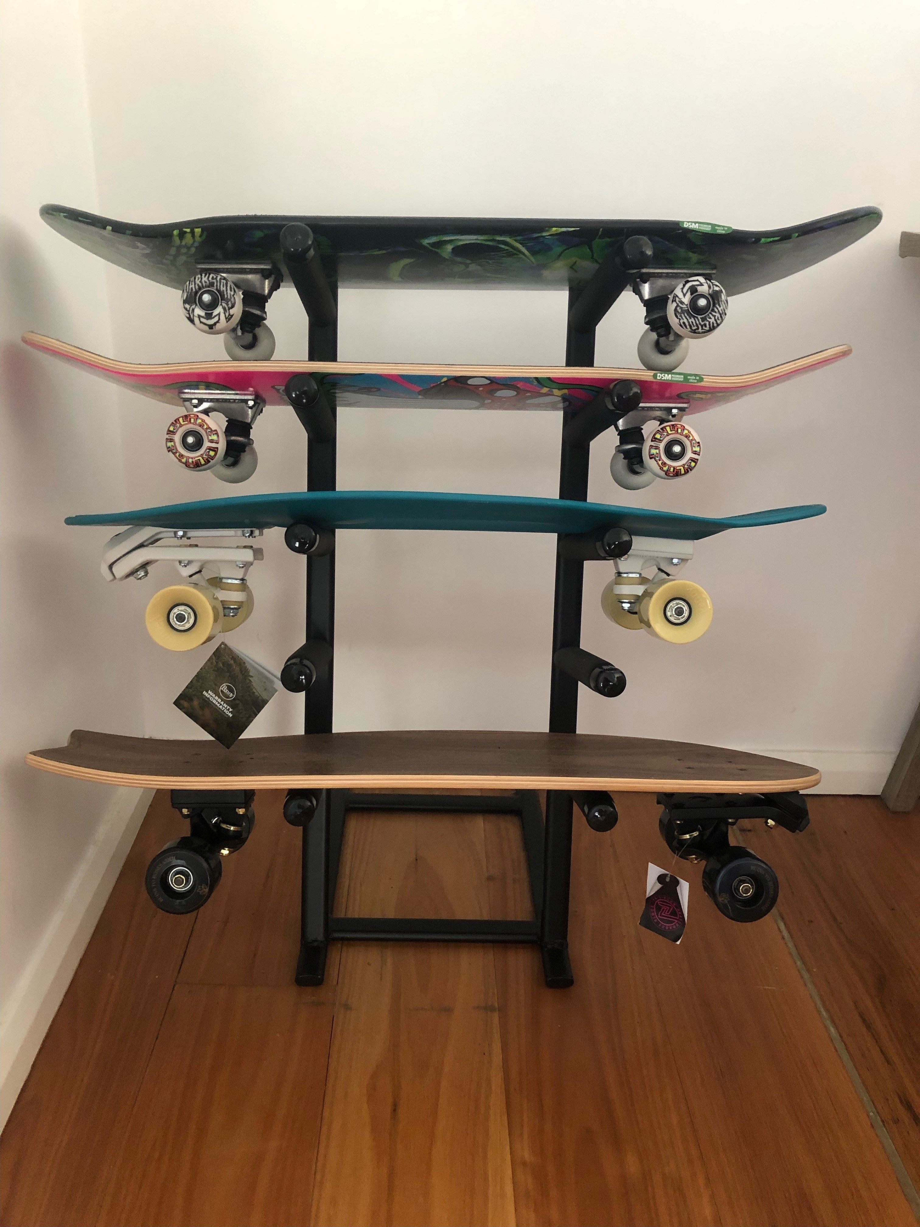 Msr Skate Racks Skateboard Rack Floor Standing 5 Skateboard Display Stand Australia ...