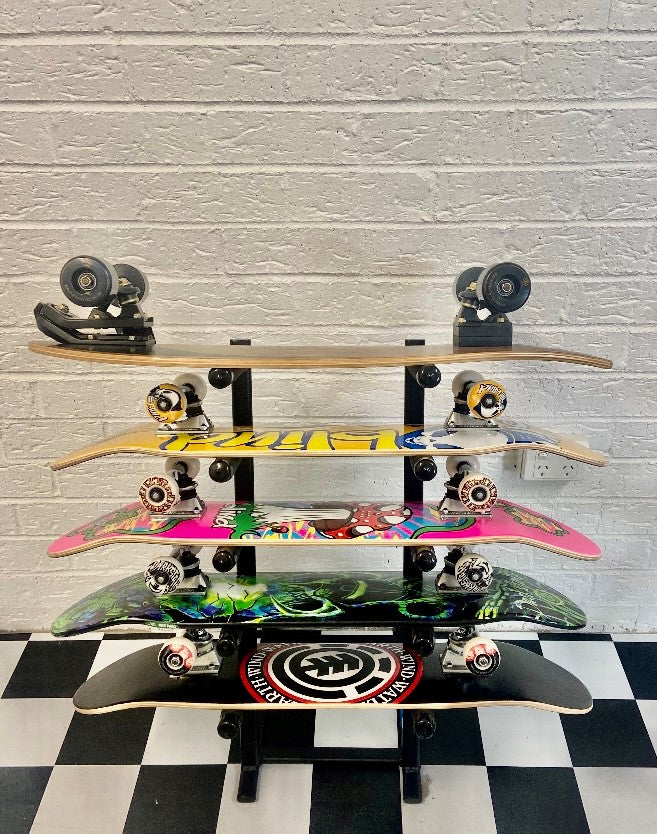 Skateboard Rack Floor Standing 5 Skateboard Display Stand Australia ...