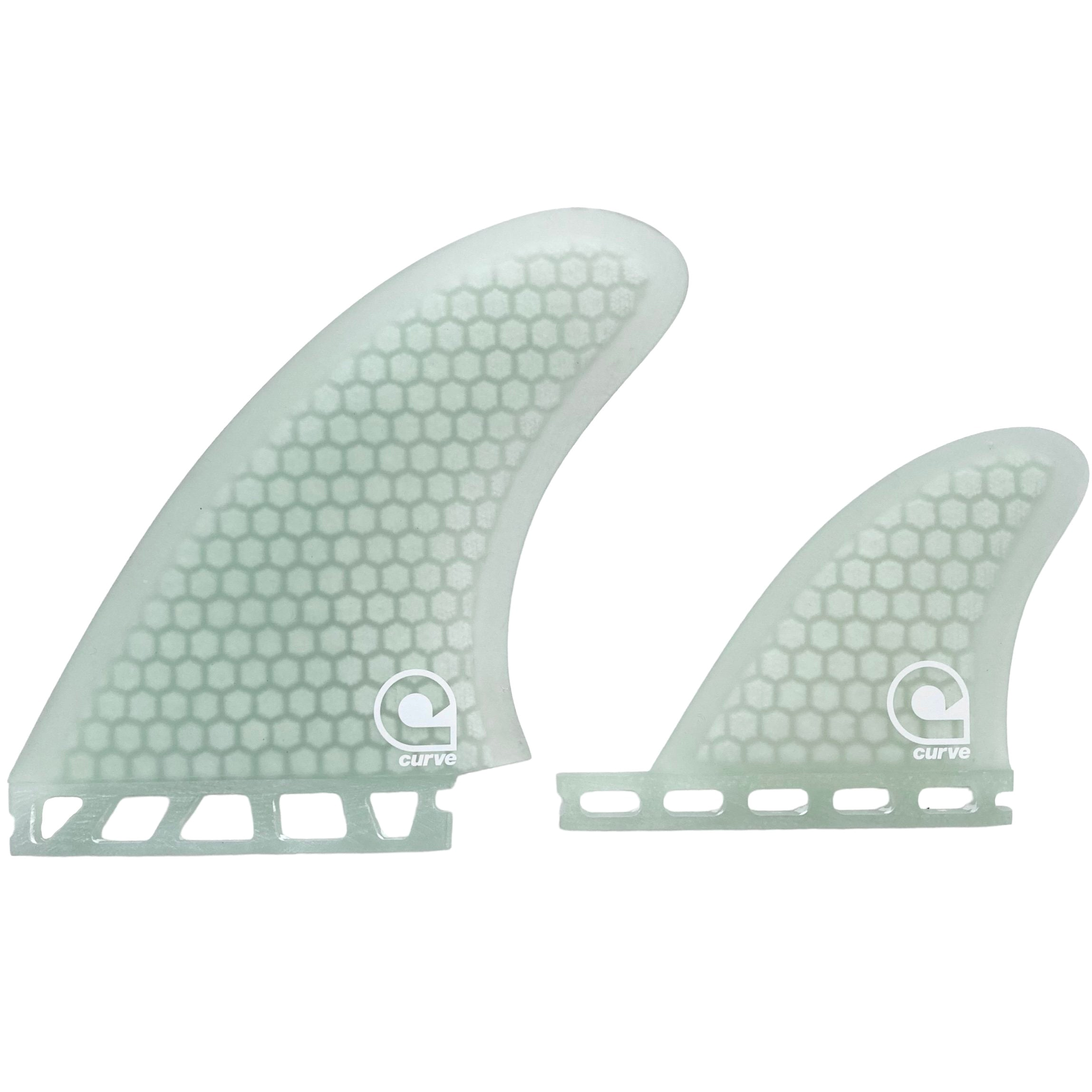 Surfboard Fins Retro Futures Twin 2 1 HEXCORE Curve