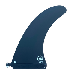 Surfboard Fin Longboard Classic Fibreglass - Black 10.0