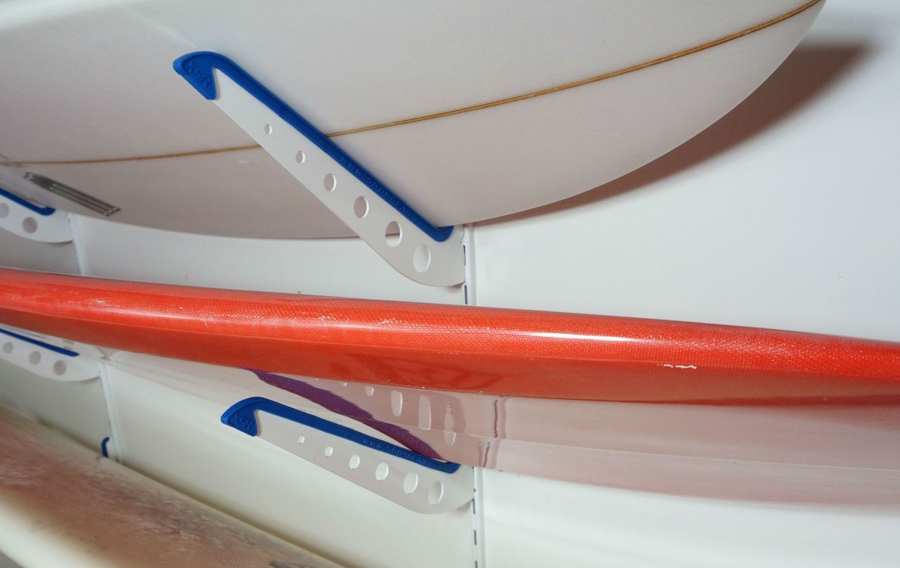 Surfboard Wall Rack Six Adjustable Surfboard Rack 6 Boards Australia ...
